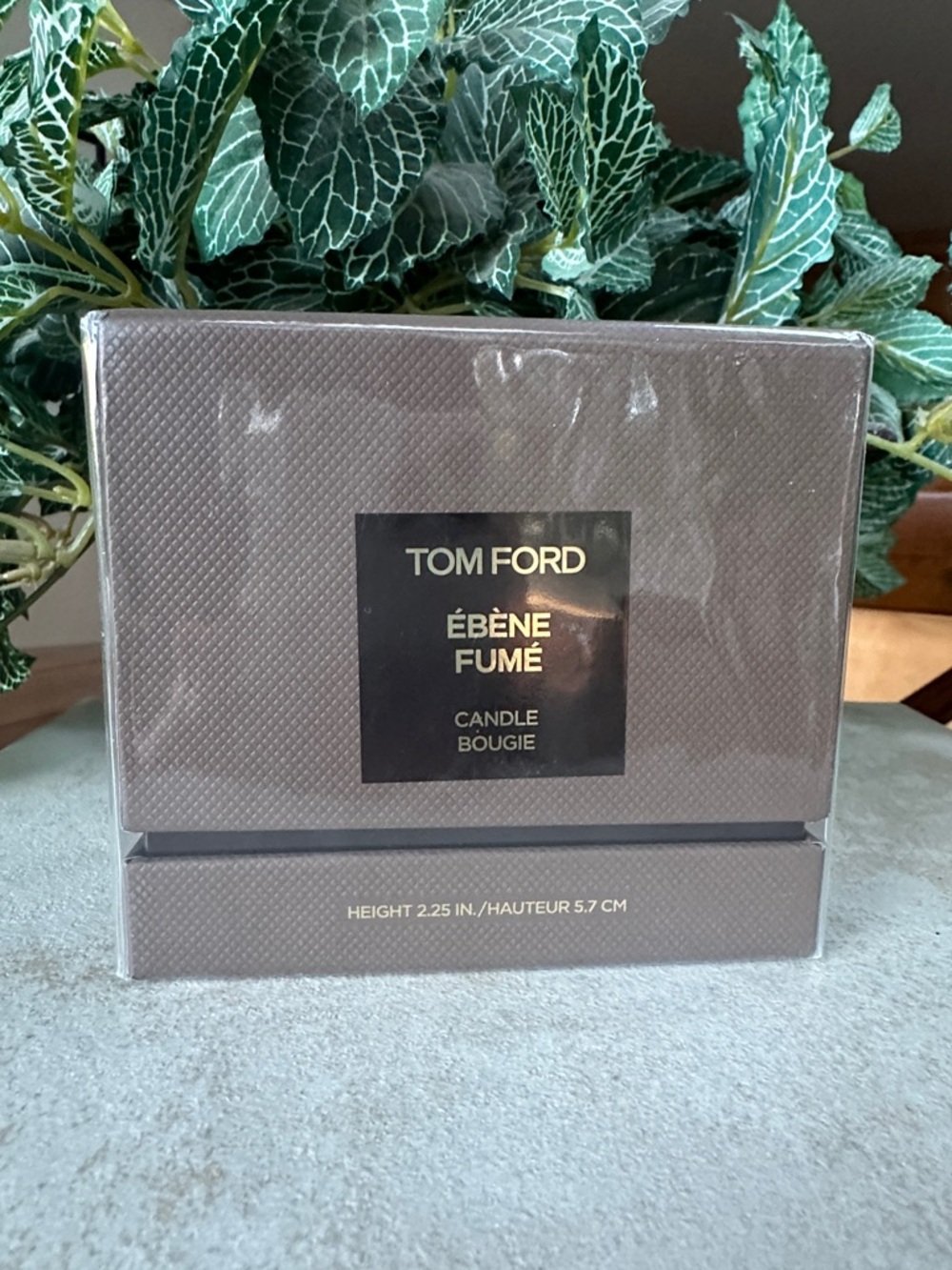 Tom Ford Ebene Fume Candle Bougie,  Height 2.25 in/ 5.7 cm, New And Sealed $140